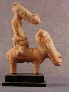 Оригинальное название: A Man Ride a Horse, Nok Terracotta Figurine