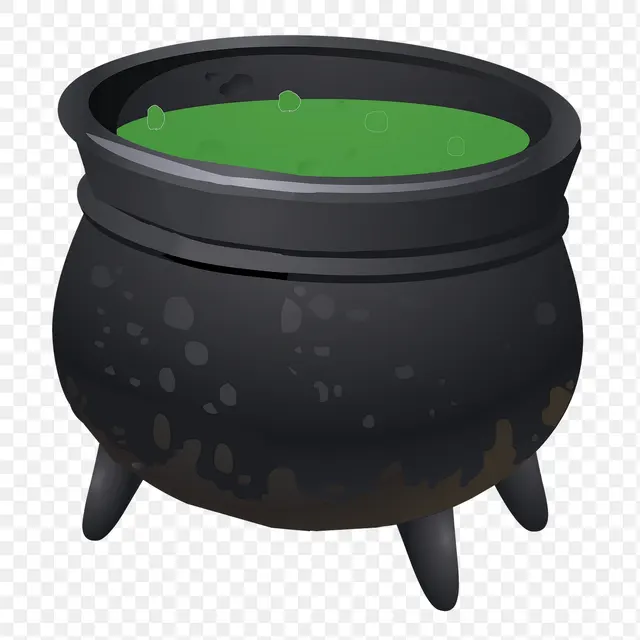 Наклейка Potion Culdron Png, Хэллоуин
