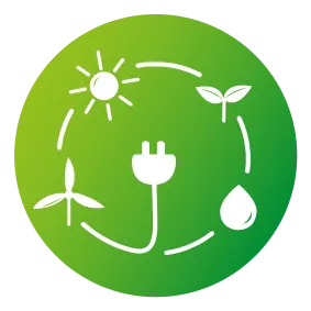 Логотип возобновляемой энергии Мелани Мейкер — Tursun V1 bgGreen