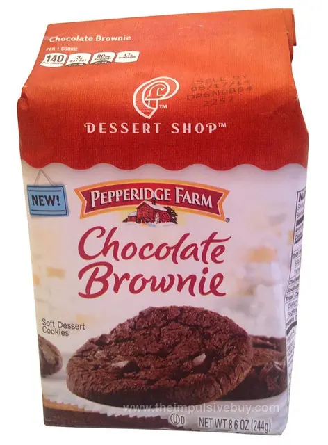 Pepperidge Farm Dessert Shop Chocolate Brownie Soft Desert Файлы cookie