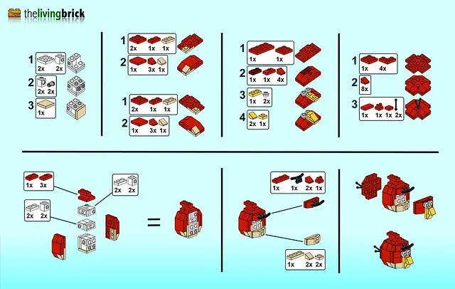 LEGO Angry Bird «Mini» — инструкция
