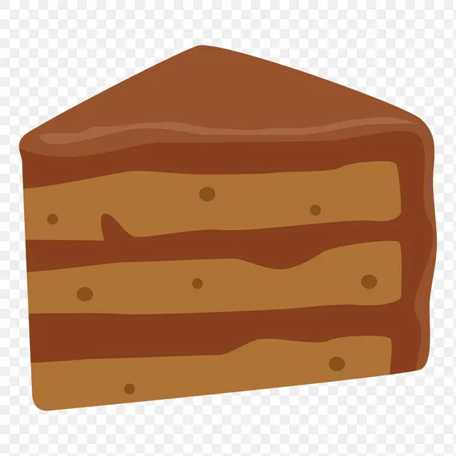 Шоколадный торт с наклейкой png