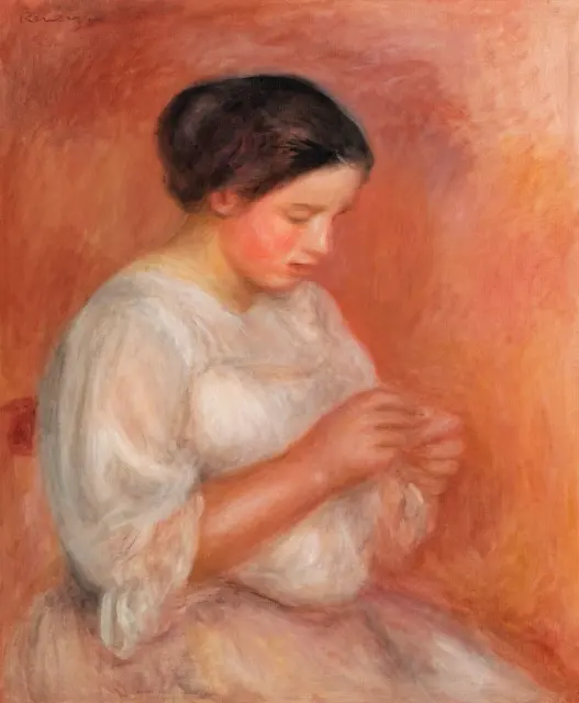 Женское шитье (1908) Пьер Огюст Ренуар