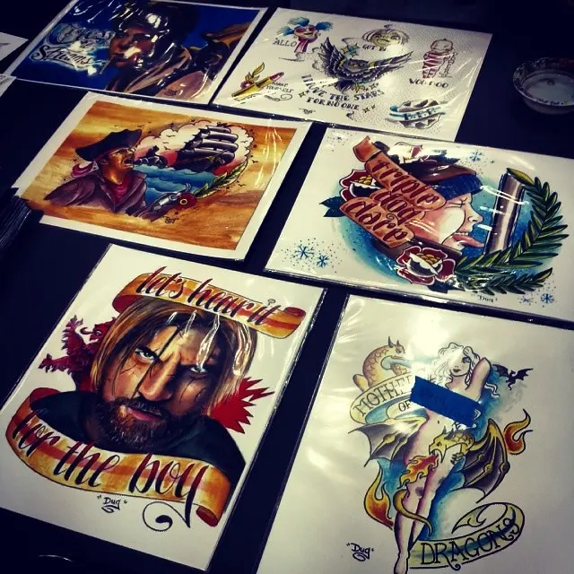Американская традиционная татуировка вдохновила искусство на стенде #PopCon 648!