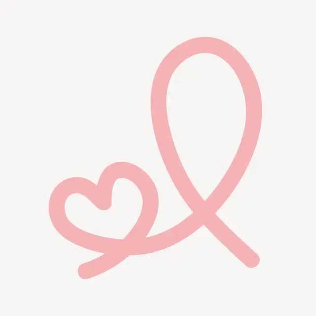 Розовый клипарт Heart Dodle