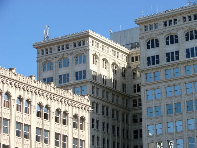 Исторические фасады зданий - Downtown Spokane, WA, USA - 01