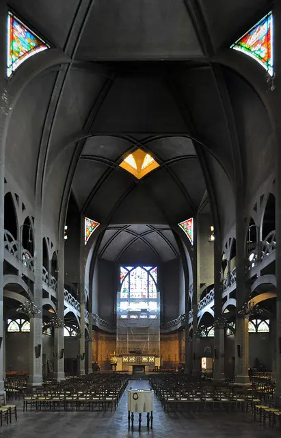 anatole de baudot & paul cottancin, st. jean de montmartre, paris 1894-1904. interior.