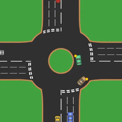 Английское название: Roundabout 8 Cars