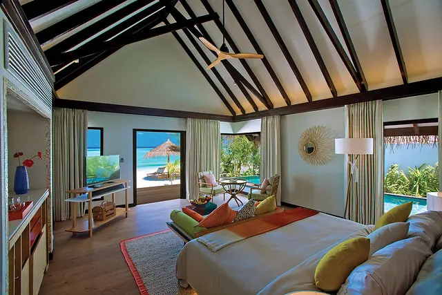 OZEN BY ATMOSPHERE - EARTH VILLA BEDROOM INTERIOR WITH VIEW