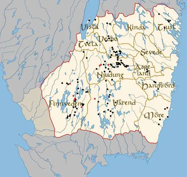 Карта ландшафта Smaland Sweden