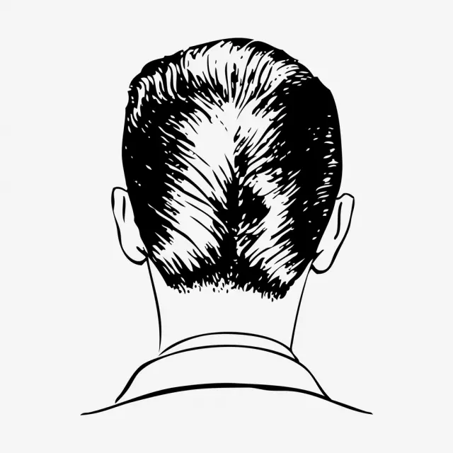 Мужская стрижка Ducktail, прическа