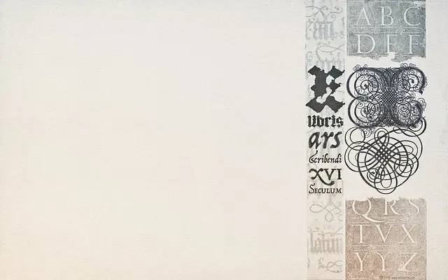 Renaissance Typography »eX libris» (для широкоэкранных дисплеев)
