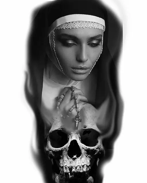Религиозный тату-дизайн #татуировки #религия #религиозная татуировка #мемориалтатуировки