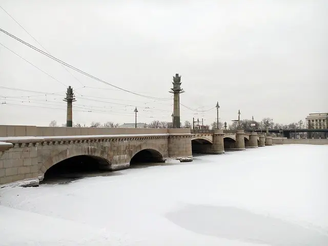 Серо-белый Петербург Snow Cold Temperature Winter Bridge - Man Made Structure Weather Travel Destinations Outdoors Snowing Ice City Environm