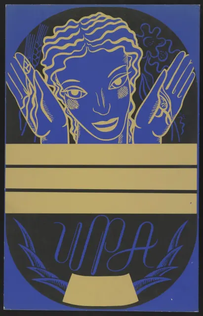 [WPA дизайн плаката синий фон]