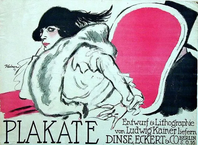 Плакат, дизайн и литография Людвига Кайнера (1913)
