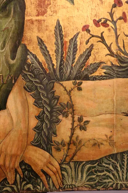 Matteo da gualdo, albero genealogico della stirpe di david (museo civico di gualdo tadino) adamo 07