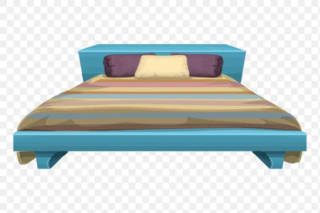 Наклейка Bed Png, мебель для спальни