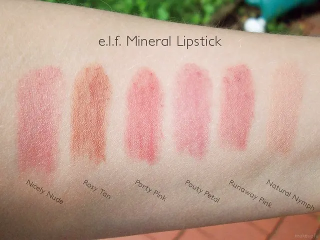 E.l.f. Mineral Lipstick Swatches