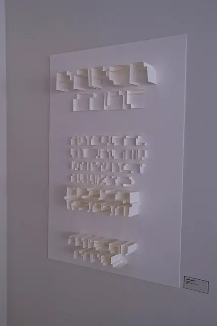 Paper Cube font - Contours Award Selection Exhibition - I Festival of Graphic Art - Art on Paper 2011 Куэнка, Испания
