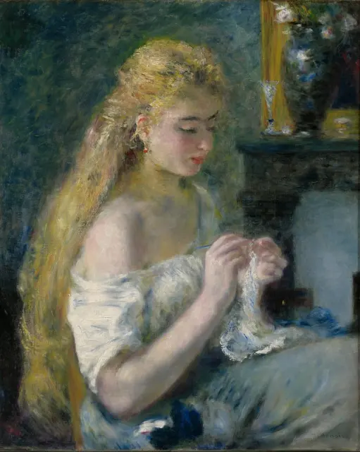 Женщина Крошетинг (ок. 1875) Пьер