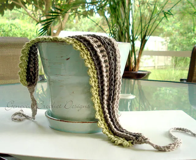 Ridged Crochet Headband Pattern в исполнении Ties